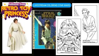 Livestream Coloring Star Wars 1997 Heroes amp Villains [upl. by Nitram77]