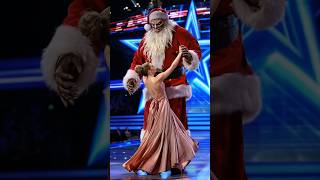 Evil Santa fuse with Beautiful girl on agt shorts [upl. by Groark566]