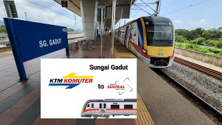 Train Ride KTM Komuter Stesen Keretapi Sungai Gadut to KL Sentral Kuala Lumpur Railway Station [upl. by Garreth630]