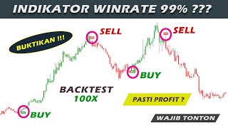 BACKTEST 100x Indikator Trading View Super Akurat Winrate 99  Backtest Indikator [upl. by Lenno]