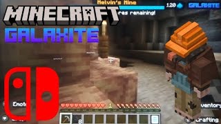 Nintendo Switch  Minecraft Galaxite Melvins Mine Gameplay [upl. by Amikay]