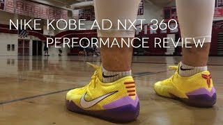 NIKE KOBE NXT 360 Performance Review [upl. by Eyla404]