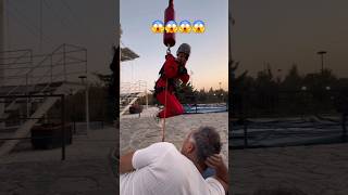 OH SHIT Iranian man sends his wife to heaven whit jump 😱😰 adrenaline iran [upl. by Aliwt484]