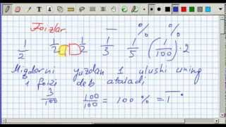 Foizlar Matematika 5sinf 46dars [upl. by Bailie937]