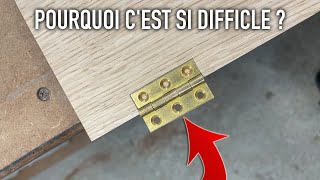 2 MÉTHODES SIMPLES ET EFFICACES POUR INSTALLER DES CHARNIÈRES [upl. by Ycrad]