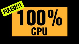 Windows 10 high CPU always at 100 INSTANTLY FIXED [upl. by Janot]