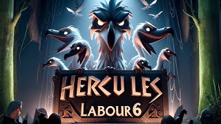 Hercules VS The Stymphalian Birds  Labour 6  Best Greek Mythology Visual Story [upl. by Nahtnanhoj]