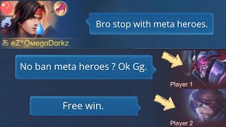 HOW TO PLAY AGAINST META HEROES WITH YSS  intense match [upl. by Adihahs141]