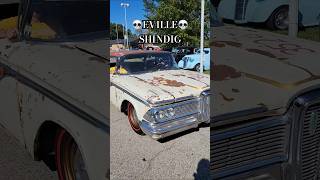 Edsel Rat Rod 💀 Eville Shindig 2024 ford rust carshow [upl. by Martsen11]