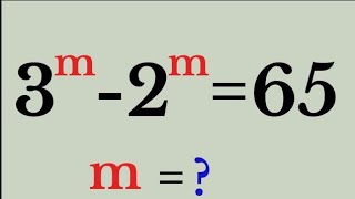 A Nice Exponential Math Olympiad Problem How to solve for m [upl. by Eahs]