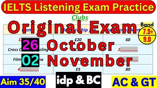 IELTS Listening Test 26 October amp 2 November 2024 With Answers  IELTS LISTENING  IDP amp BC [upl. by Clere]