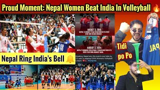 Proud Moment Nepal Beat India 32 In Cava Women Volleyball League 🔥🇳🇵 [upl. by Fryd]