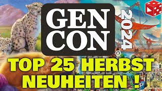 🔥 Heißer Brettspielherbst Die TOP 25 GEN CON 2024 Neuheiten [upl. by Harahs675]