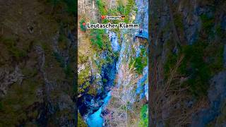 This is📍 Germany 🇩🇪 Leutascher Klamm  free Beautiful Gorge between Germany n Austria travel [upl. by Ocir]