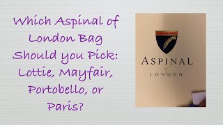 Which Aspinal of London Handbag Should You Pick Lottie Mayfair Portobello or Paris [upl. by Geraldina]