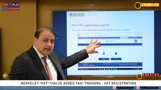 VAT Registration on UAE FTA Federal Tax Authority [upl. by Navetse613]