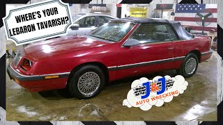 Wheres Your Lebaron Freddy I Only See One 1989 Chrysler Lebaron Test Video MKCY005 [upl. by Haliek59]