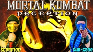 Scorpion amp SubZero Play  Mortal Kombat DECEPTION  MKX GAMEPLAY PARODY [upl. by Ortensia]