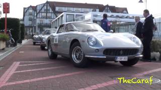 Zoute Grand Prix 2012  Arrival Classic cars  DB4 Zagato 275 GTB 300 SL [upl. by Jc]