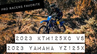 2023 Yamaha YZ125X VS 2023 KTM 125XC Josh Knight Desert Edition [upl. by Batholomew]