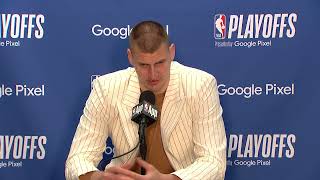 Nikola Jokic talks Denver taking the 30 series lead Postgame Interview [upl. by Ardra778]