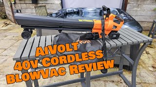 AIVOLT 40V Cordless Leaf Blower and Vacuum The Ultimate Review [upl. by Eirrem]