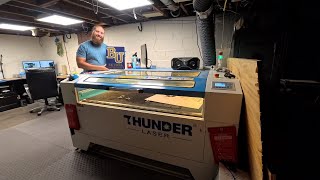 Bethel University Custom Laser Cut Acrylic Sign  Making Custom Acrylic Signs with Thunder Nova 51 [upl. by Ail]