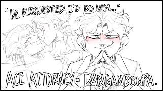 quotHe requested Id do himquot  ACE ATTORNEY x DANGANRONPA ANIMATIC [upl. by Llenrrad]