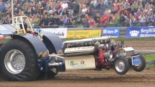 tractor pulling popeye jan van alphen allison v 12 [upl. by Arytahs313]