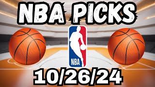 NBA Picks and Predictions Today 102624 [upl. by Ignatia]