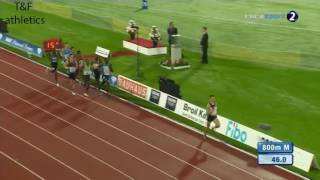 800m Mens  Diamond League Stockholm 2016 [upl. by Ecirum]