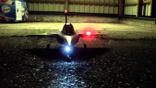 Night Rollout FMS Dassault Rafale AfterburnerNachbrenner finish ready to fly [upl. by Enoek]