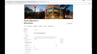 ePortfolio Tutorial  Adding amp Editing Pages [upl. by Nae]