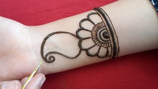 full hand shaded arabic mehndi designsimpleeasy mehandi design for front hand 2019मेहंदी डिजाइन्स [upl. by Llertrac]