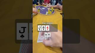 2600 pot Once in a lifetime opportunity poker texasholdem gamble [upl. by Giaimo]