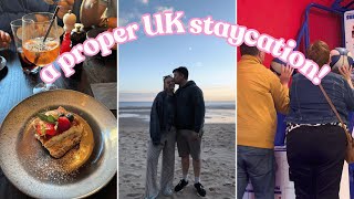 A Proper UK Staycation with My Family  Cayton Bay Scarborough Vlog [upl. by Hnoj676]