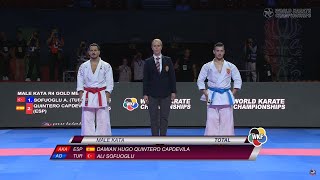 Damian Quintero Capdevila vs Ali Sofuoglu Final Male Kata World Championships Budapest 2023 [upl. by Chader]