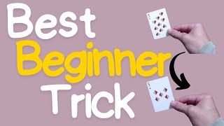 BEST Beginner Card Trick  Beginner Card Tricks [upl. by Lerred]