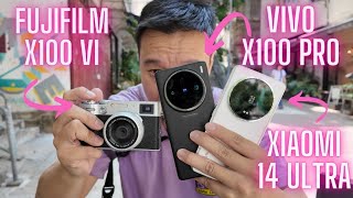 Fujifilm X100 VI vs Xiaomi 14 Ultra vs Vivo X100 Pro Street Photography in Hong Kong [upl. by Sulokcin461]