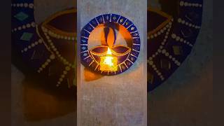 diya holder wall decor for diwali ✨️ diy diwali diya diyaholder diwalispecial shorts ytshorts [upl. by Casilde]