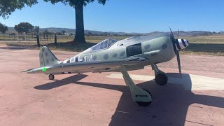 EFlite 15m FW190 Maiden at CMAC [upl. by Lippold263]