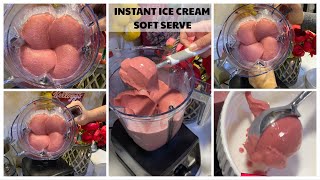 INSTANT ICE CREAM SOFT SERVE  HOW TO MAKE INSTANT ICE CREAM IN VITAMIX WITH FROZEN FRUIT  VITAMIX [upl. by Arej]