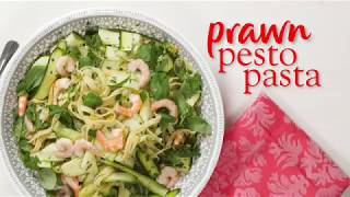 Slimming World Synfree prawn courgette amp rocket pesto pasta recipe  FREE [upl. by Fraze]