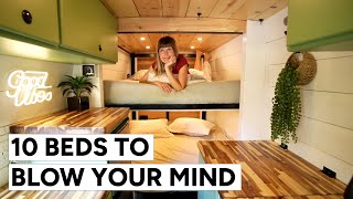 ⭐️ TOP CAMPER VAN BED DESIGNS OF 2023 ⭐️ 10 Brilliant Beds for Your Van Conversion 🚐 [upl. by Strade]