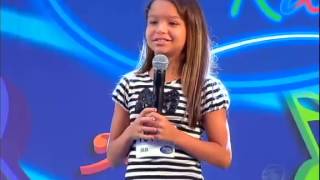 Idolos Kids Temp 2 Episodio 4  Julia canta sucesso de Manu Gavassi [upl. by Airuam]