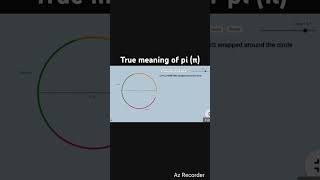 True meaning of pi π in terms of diameter of circleHow is pi 314halfmathematicianbasicgeometry [upl. by Chil]