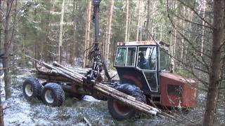 Hemma byggd skogsmaskin home made forestry machine [upl. by Daegal]