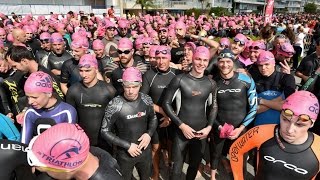 Triathlon Audencia La Baule 2015  voir ou revoir le TriRelais Grand public Etudiant Handisport [upl. by Aicilf]