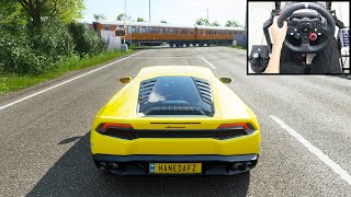 Lamborghini Huracan  Forza Horizon 4  Logitech g29 gameplay [upl. by Koerner]