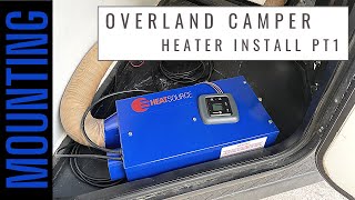 DIY Overland camper trailer build Mounting the Propex heater and regulator [upl. by Fay]